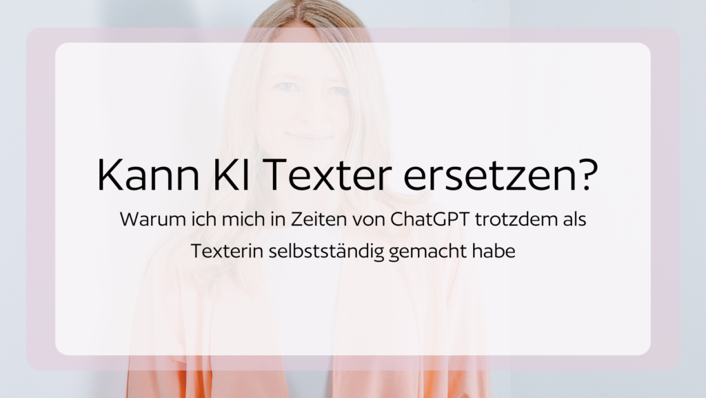 Kann KI Texter ersetzen